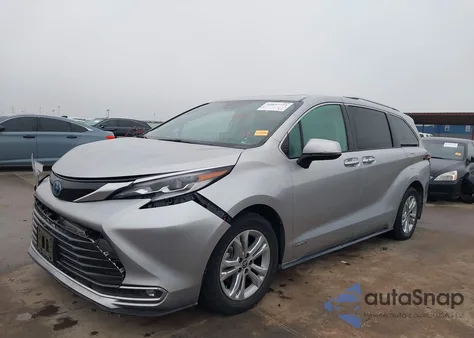 2021 Toyota Sienna Platinum z USA, uszkodzony, nr VIN 5TDESKFC7MS010282